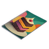 ケーキカラフルー設計の ノートブック (左側)