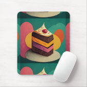 ケーキカラフルー設計の マウスパッド (マウス)