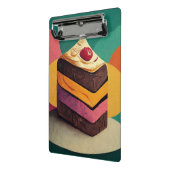 ケーキカラフルー設計の ミニクリップボード (アングル2)