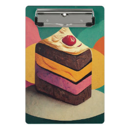 ケーキカラフルー設計の ミニクリップボード