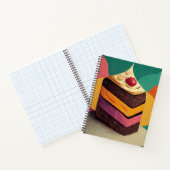 ケーキカラフル設計スパイラル ノートブック (内部)