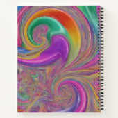 ケーキカラフル設計スパイラル ノートブック (裏面)