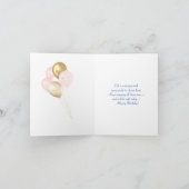 ケーキキャットヤングガールコンバインハッピーバースデー カード (内部)