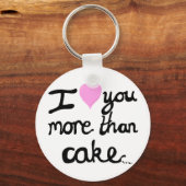 ケーキキーリングよりも愛してる キーホルダー (正面)