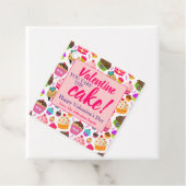 ケーキギフトを取るバレンタインラベル フェイバータグ (インサイチュ)