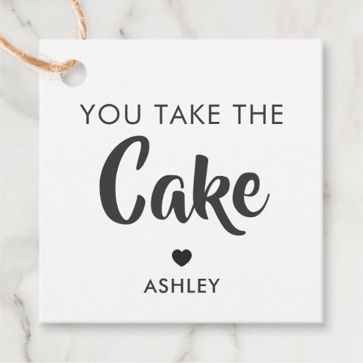 ケーキギフトラベル、ケーキポップ・アートのラベル、クラフト フェイバータグ (正面)