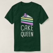 ケーキクイーンカワイアンドベおもしろいーカーデザイン Tシャツ (デザイン正面)