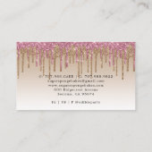 ケーキクッキーカップケーキペストリーシェフグリッター 名刺 (裏面)