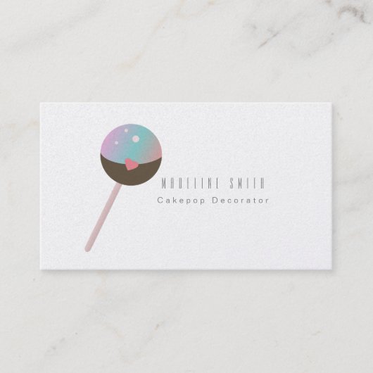 ケーキクッポップ・アートのキーベーキングケーキデコレータカラフルー 名刺 (正面)