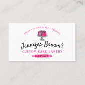 ケーキケータリングベーカリーパストリーシェフ 名刺 (正面)
