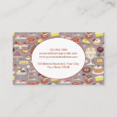 ケーキケータリングベーキング名刺 名刺 (裏面)