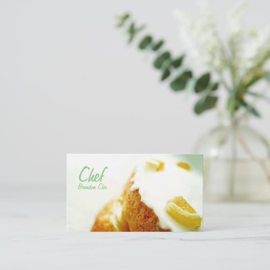 ケーキシェフ名刺 名刺 (スタンド正面)