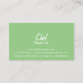 ケーキシェフ名刺 名刺 (裏面)