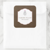 ケーキショップシール スクエアシール (バッグ)