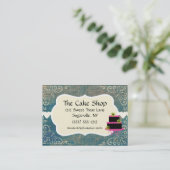 ケーキショップベイカーベーカリーヴィンテージ名刺 名刺 (スタンド正面)