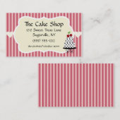 ケーキショップベーカーベーカリー名刺 名刺 (正面/裏面)