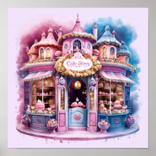 ケーキショップマイお洒落リトルプリンセスケーキ ポスター