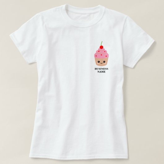 ケーキショップTシャツ、ベーカリースタッフTシャツ Tシャツ (デザイン正面)
