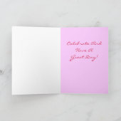 ケーキスお洒落パークラーズキャンドルハッピーバースデー カード (内部)