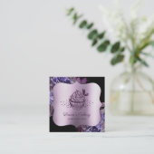 ケーキスイーツカップケーキベーカリーガーリーヴィンテージクラフト スクエア名刺 (スタンド正面)