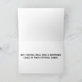 ケーキスタンドの中のケーキを見つめるT-Rex。 カード (内部)