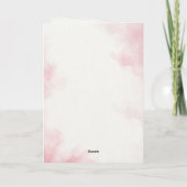 ケーキスマッシュフォトコラージガールファースト誕生日 カード (裏面)