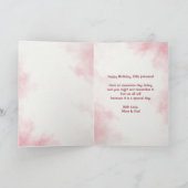 ケーキスマッシュフォトコラージガールファースト誕生日 カード (内部)