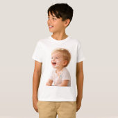 ケーキスマッシュ 赤ちゃん 笑顔 誕生日Tシャツ Tシャツ (正面フル)