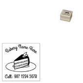 ケーキスライスベーカリーペストリー ラバースタンプ (押印)