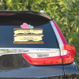 ケーキスライスロゴベーカリービジネスカーデカール シール