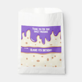 ケーキスライス漫画の甘い子供の誕生日パーティー フェイバーバッグ