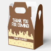 ケーキスライス漫画の甘い子供の誕生日パーティー フェイバーボックス (オープン)