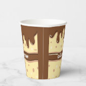 ケーキスライス漫画の甘い子供の誕生日パーティー 紙コップ (右)