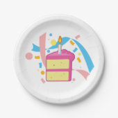 ケーキスライス ペーパープレート (正面)