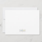 ケーキタワー ベビーシャワー 招待状 (裏面)