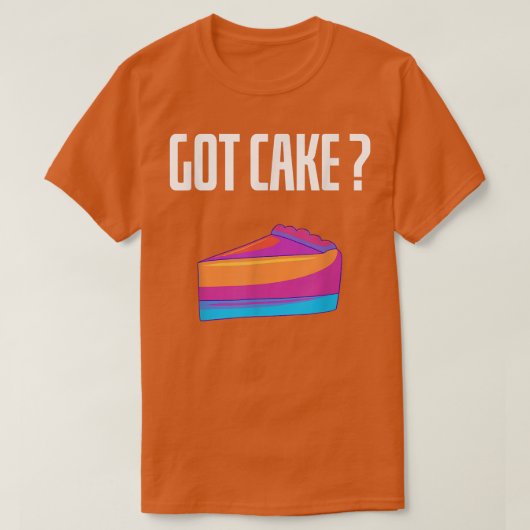 ケーキチーズケおもしろいークデザート得ベーキング恋人 Tシャツ (デザイン正面)