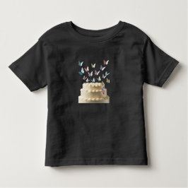 ケーキテーマハッピーバースデー トドラーTシャツ