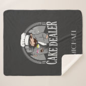 ケーキディーラおもしろいベーカリーオーナーGag シェルパブランケット (正面(横))