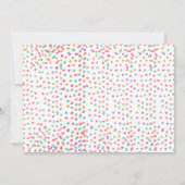 ケーキデコレーション誕生日パーティー、子供の料理 招待状 (裏面)