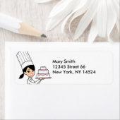 ケーキデコレータベイカーシェフ差出人住所ラベル ラベル (インサイチュ)