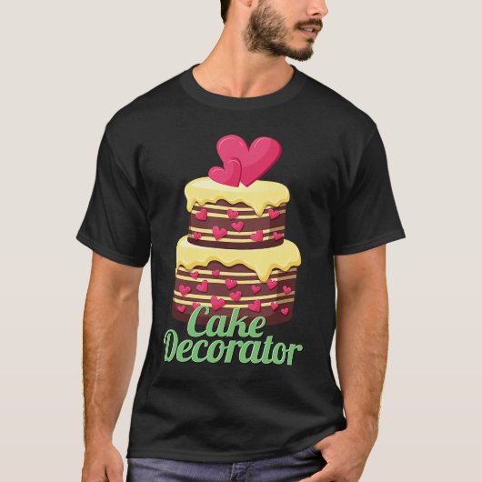 ケーキデコレーター ベーカリー ケーキ作り Tシャツ (正面)