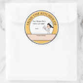 ケーキデコーパーソナライズされたベーキング販売ラベル ラウンドシール (バッグ)