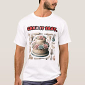 ケーキデザインケーキイット簡単 Tシャツ (正面)