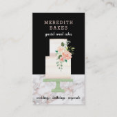 ケーキデザイ図解入りの、写真付きのナーの結婚イベントプランナー 名刺 (正面)