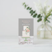 ケーキデザイ図解入りの、写真付きのナーの結婚イベントプランナー 名刺 (スタンド正面)