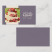 ケーキデザイ結婚ナーまたは名刺 名刺 (正面/裏面)