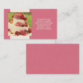 ケーキデザイ結婚ナーまたは名刺 名刺 (正面/裏面)