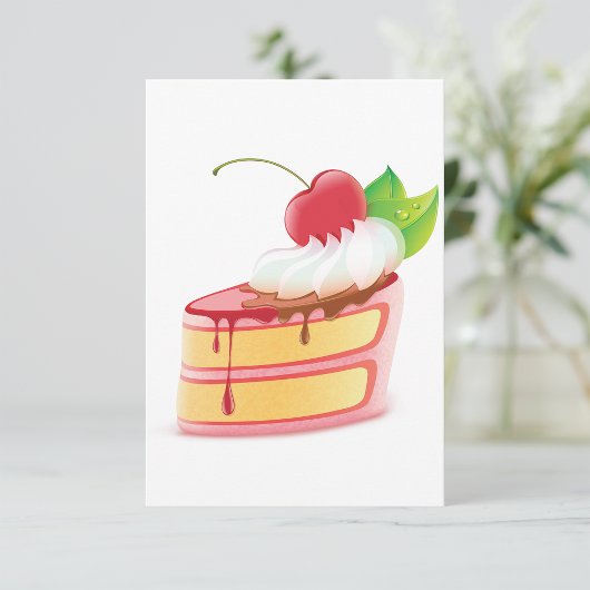 ケーキデザート招待状 招待状