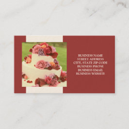 ケーキデザ結婚イナーまたは名刺 名刺