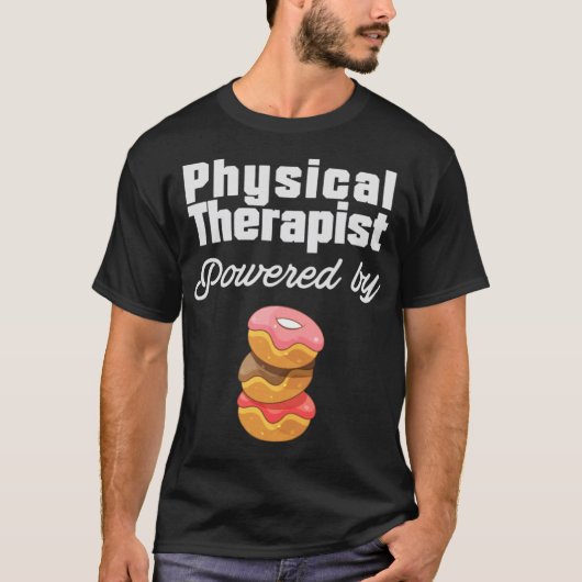 ケーキバードで動く物理セラピスト Tシャツ (正面)